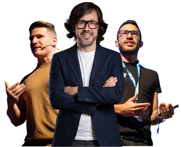 Mesa redonda de emprendimiento en RMC26 con David Marchante, Alejandro Novás y Ángel Pardo
